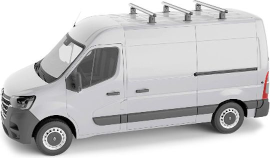 Menabo Roof Bars Aluminum 155cm. (with Roof Rack Legs) Silver