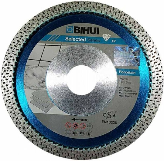 Bihui Diamond Blade Slim Slab Disc de tăiere Materiale de construcție 115mm