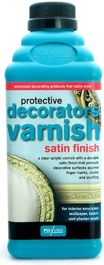Polyvine Decorators Lac de finisare pentru apa Incolor Satin 500ml