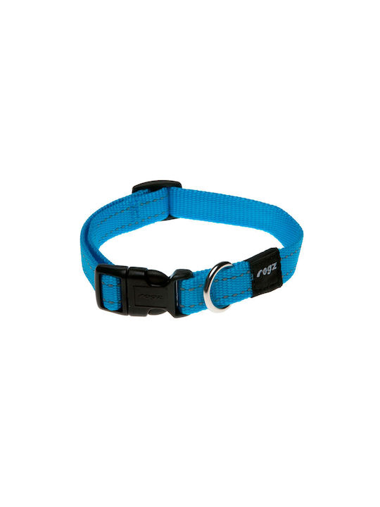 Rogz Utility Колан за куче в Тюркоазен цвят Голяма отразяваща яка Fanbelt