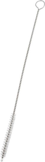 Leopold Vienna Καλαμάκια Μεταλλικά Ασημί Καλαμάκια Stainless με Βουρτσάκι 6τμχ