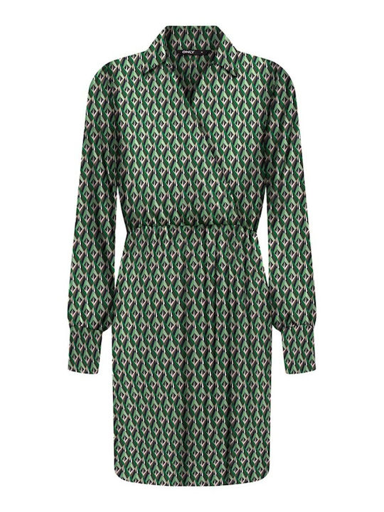 Only Mini Φόρεμα Κρουαζέ Πράσινο