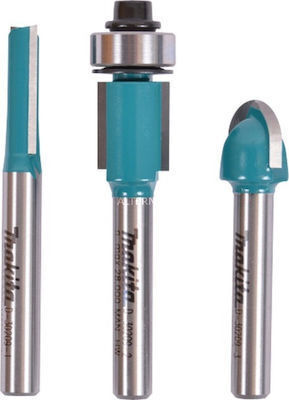 Makita Σετ Φρέζες 6mm 3τμχ
