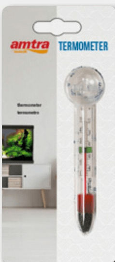 Amtra Aquarium Technische Ausrüstung Selbstklebendes Aquarium Thermometer 13cm.