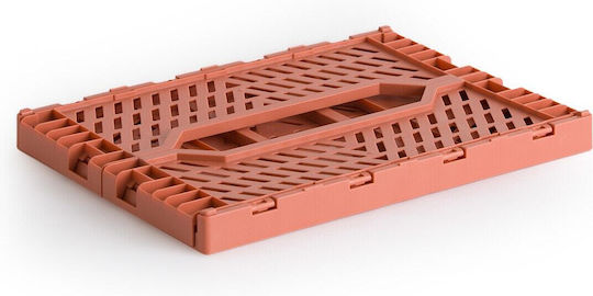 La Redoute Interieurs Dekorativer Korb Kunststoff mit Griffen Orange 34x24cm