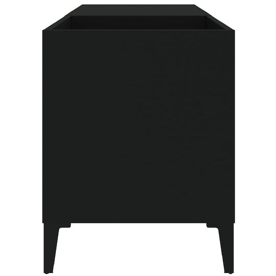 vidaXL Processed Wood Hi-Fi Furniture Black 38x84.5x48cm