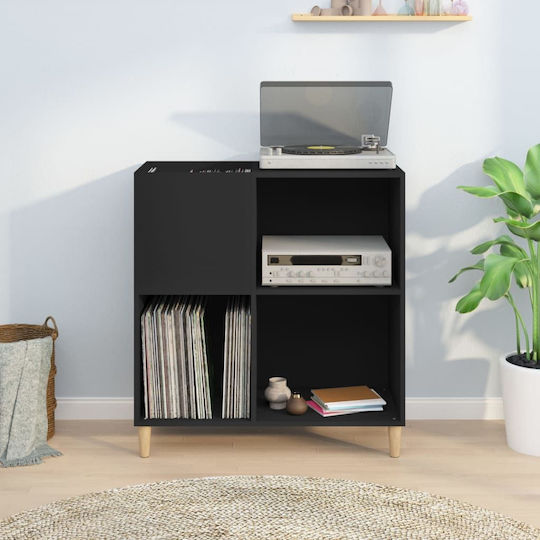 vidaXL Processed Wood Hi-Fi Furniture Black 38x84.5x89cm