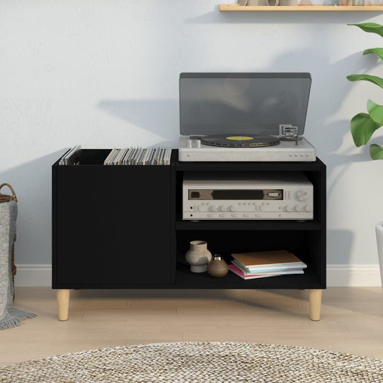 vidaXL Έπιπλο Hi-Fi Μαύρο 38x84.5x48cm