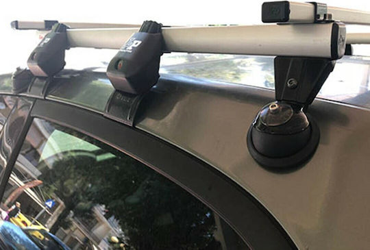 La Prealpina Aluminum Car Roof Bar Calypso 1.10 for Skoda Roomster 3D 2007+ without Legs Silver