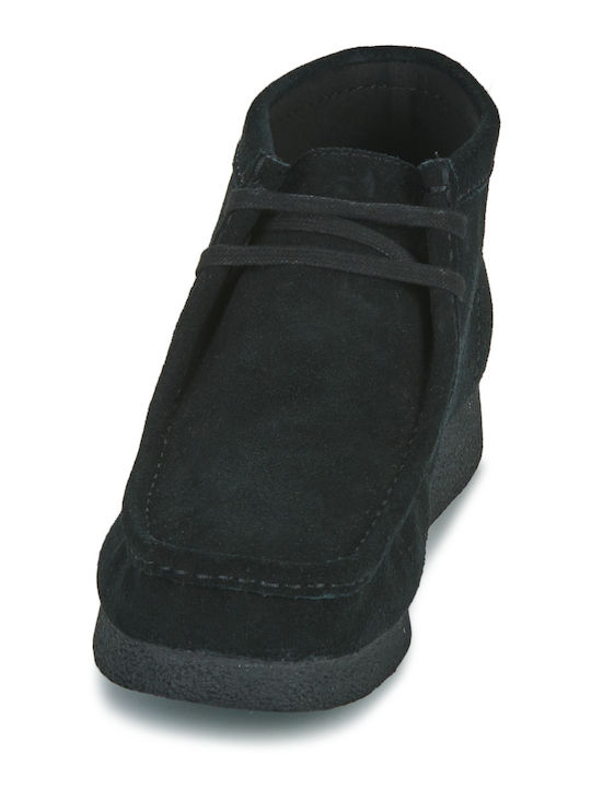 Wallabee Μαύρα Ανδρικά Μποτάκια