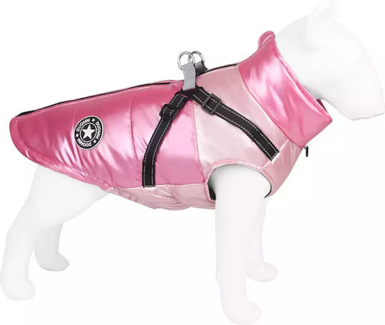 Animal Hundemantel Wasserdicht Rosa mit Rückenlänge 45 cm.