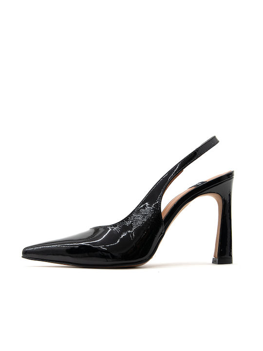 Angel Alarcon Patent Leather Black High Heels