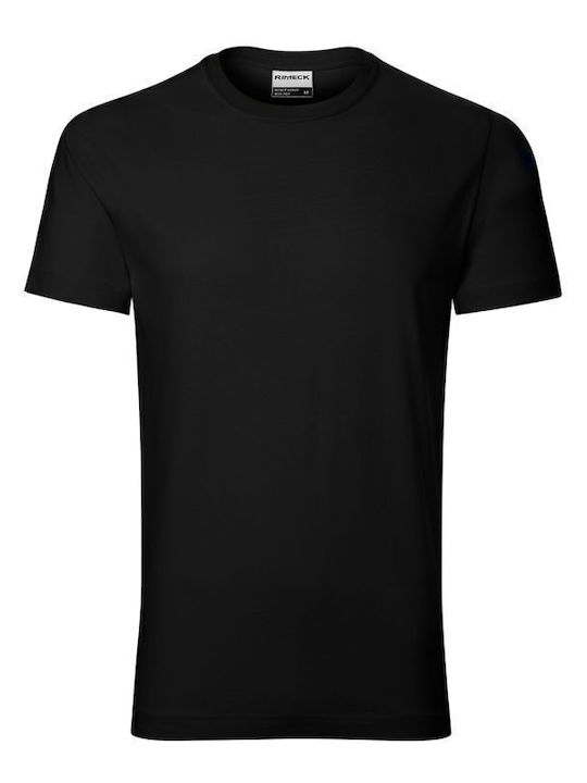 Rimeck Ανδρικό Διαφημιστικό T-shirt Κοντομάνικο σε Μαύρο Χρώμα