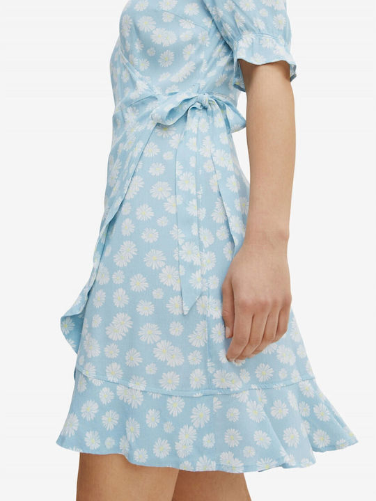 Καλοκαιρινό Mini Φόρεμα Κρουαζέ Floral