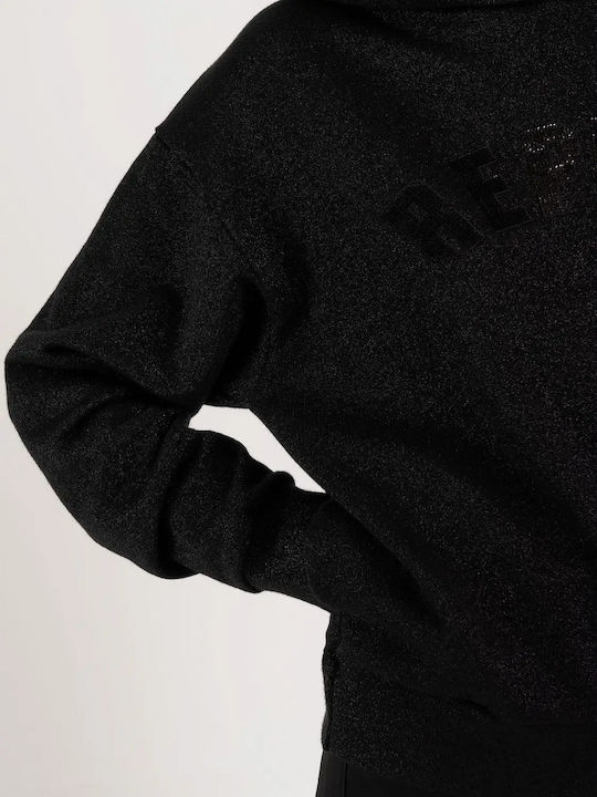Women's Sweatshirt Hooded Black