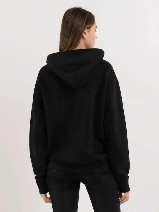 Women's Sweatshirt Hooded Black