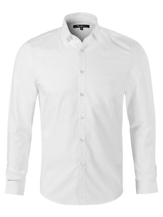 Malfini Men's Shirt with Long Sleeves White