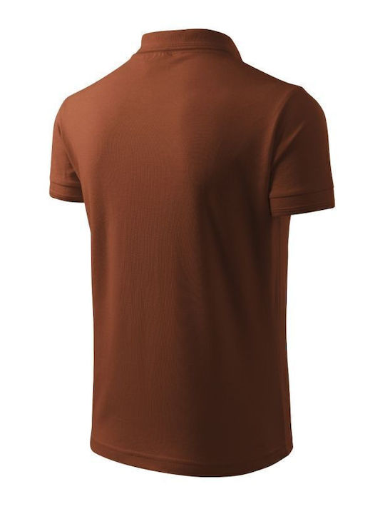 Malfini Men's Short Sleeve Promotional Blouse Brown