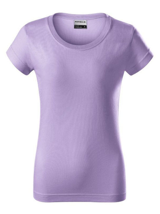 Rimeck Γυναικείο Διαφημιστικό T-shirt Κοντομάνικο σε Λιλά Χρώμα