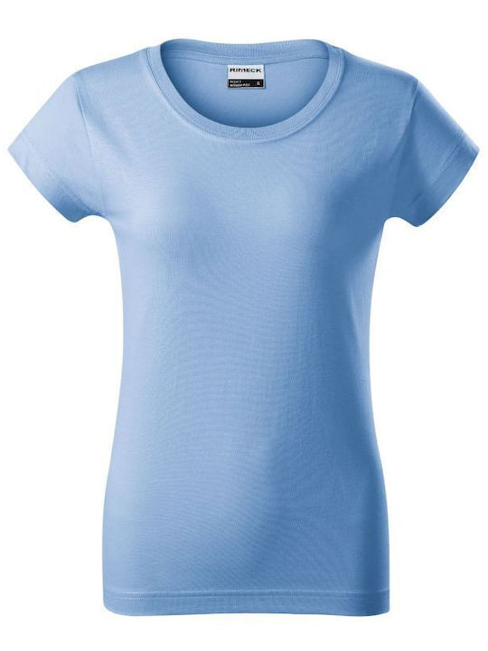 Rimeck Γυναικείο Διαφημιστικό T-shirt Κοντομάνικο σε Γαλάζιο Χρώμα