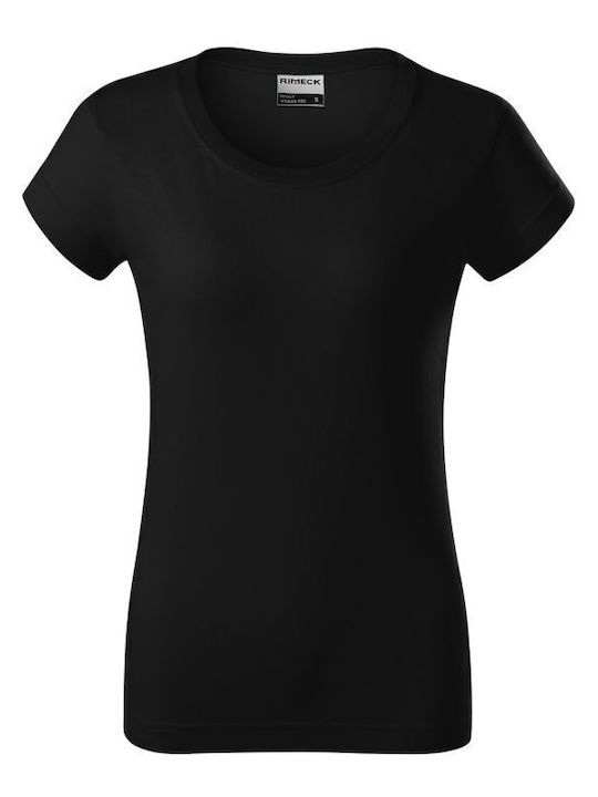 Rimeck Γυναικείο Διαφημιστικό T-shirt Κοντομάνικο σε Μαύρο Χρώμα