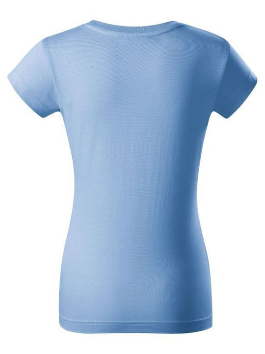 Rimeck Γυναικείο Διαφημιστικό T-shirt Κοντομάνικο σε Γαλάζιο Χρώμα