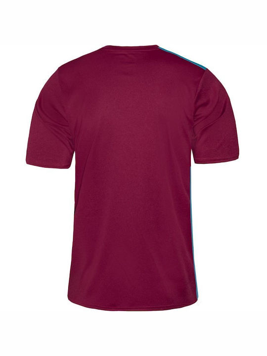 Zina Men's Athletic T-shirt Short Sleeve Burgundy