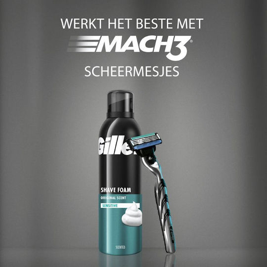 Gillette Sensitive Αφρός Ξυρίσματος 200ml