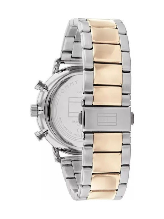 Tommy Hilfiger Legend Men's Watch 44mm Battery with Silver Metal Bracelet