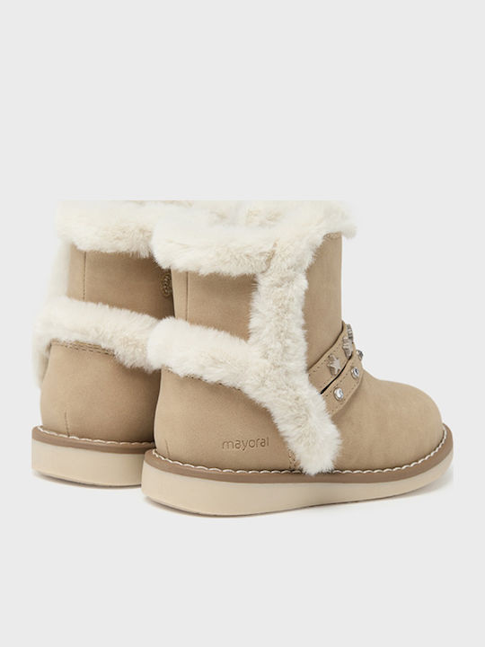 Kinderstiefeletten mit Reißverschluss Beige