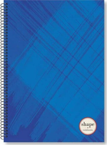 Shape Notebooks Caiet Școlar Spirală Cu Dungi A4 60 Foi De Hârtie 2 Separatoare (Desene Și Modele Diverse)