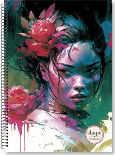 Shape Notebooks Спирална Тетрадка На Райета B5 90 Листове 3 Теми Women (Различни Дизайни)