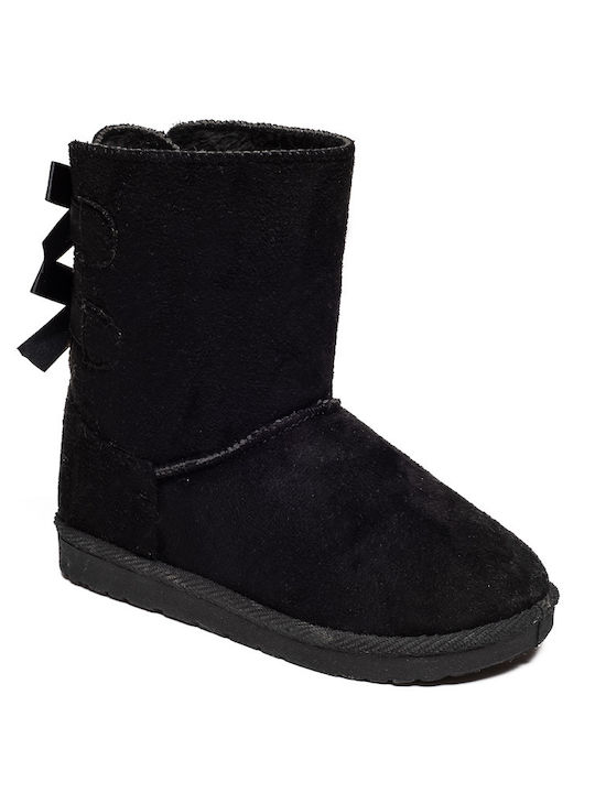 Marikelly Kids Suede Boots Black