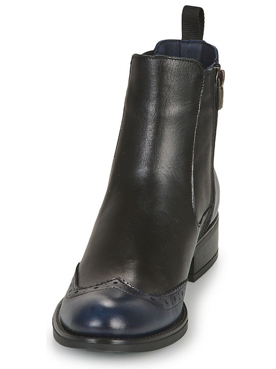 Damen Oxford-Stiefeletten Marineblau