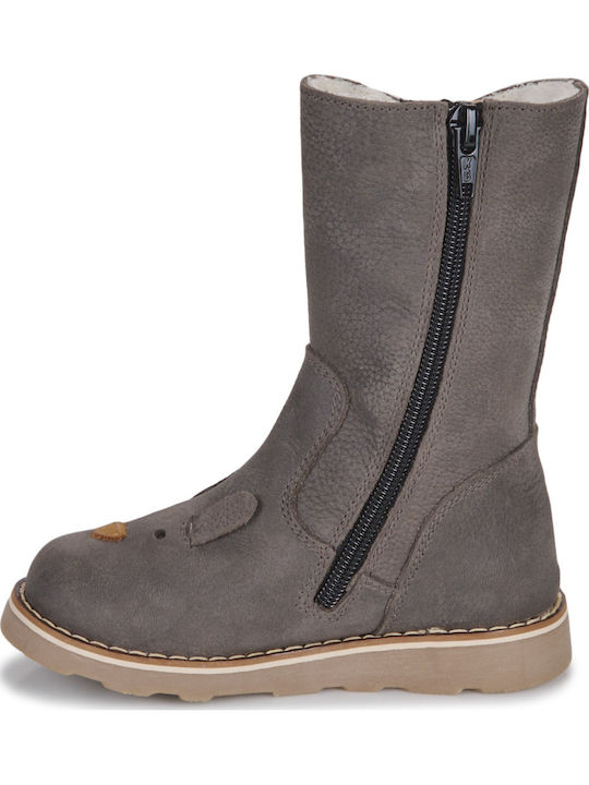 Kinderstiefel mit Reißverschluss Gray