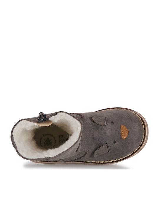 Kinderstiefel mit Reißverschluss Gray