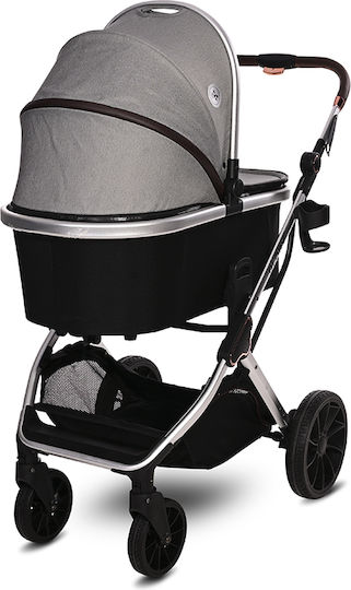 Lorelli Glory Adjustable 2 in 1 Baby Stroller Suitable for Newborn Opaline Grey 9kg