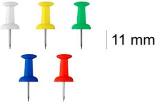 Madrid Papel Set of 40 Pushpins 11mm PA346-1
