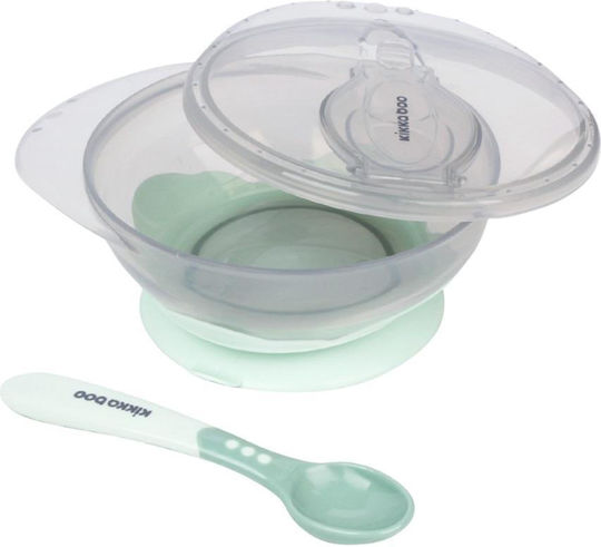 Kikka Boo Baby Food Container Set Suction made of Plastic Turquoise
