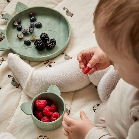 Nuuroo Baby Food Bowl Rosa Silicone Red 2 Pieces