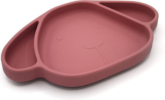 The Cotton Cloud Baby Food Plate Milo The Dog made of Silicone Pink