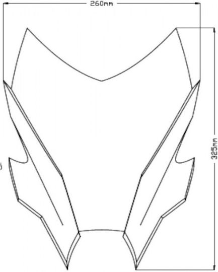 Puig Naked Motorcycle Windshield & Windscreen Tinted Visor for Yamaha MT-09 20644F