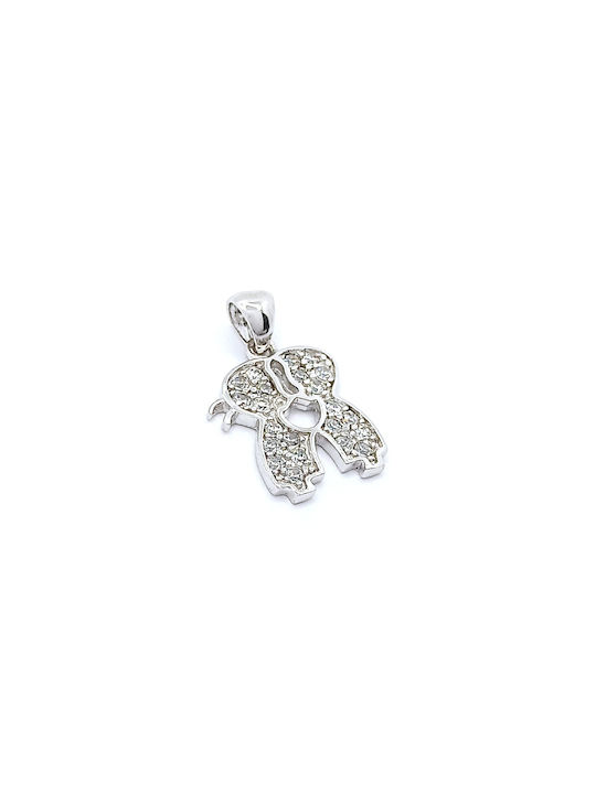 PS Silver Charm from Silver with Zircon