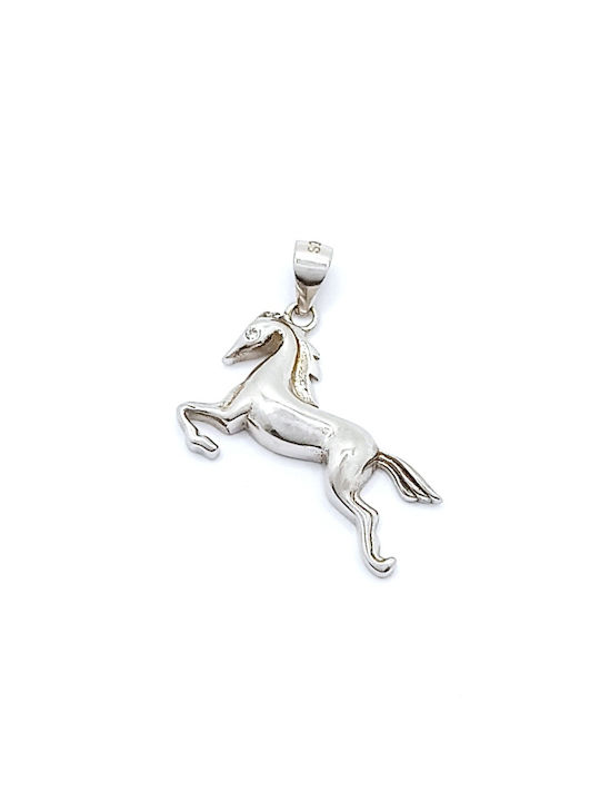 PS Silver Charm from Silver with Zircon