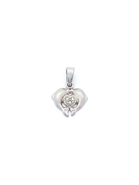 PS Silver Charm from Silver with Zircon