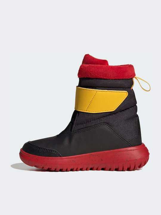 Winterplay x Disney Kids Snow Boots with Velcro Core Black / Cloud White / Better Scarlet
