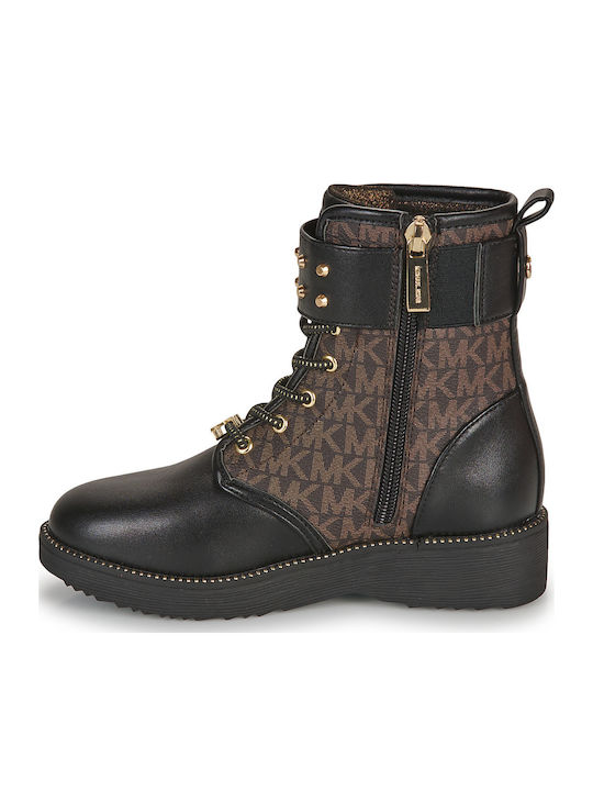 Kinderstiefel mit Reißverschluss Braun
