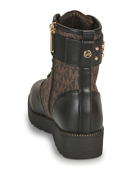 Kinderstiefel mit Reißverschluss Braun