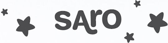 Saro Декоративна Възглавница за Люлка Сив 34x34см