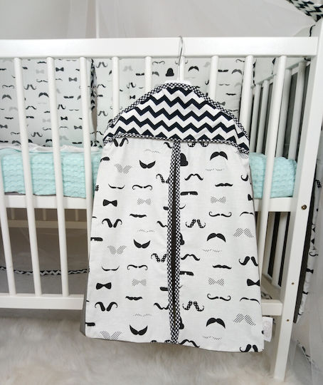 Ninna Nanna Husă pentru Scutece Moustache Alb 42x55cm